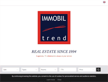 Tablet Screenshot of immobiltrend.com